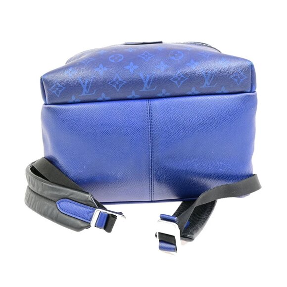 LOUIS VUITTON Discovery Backpack Bag Taigarama Leather Blue SHW M30229 99YG960 - Picture 13 of 16